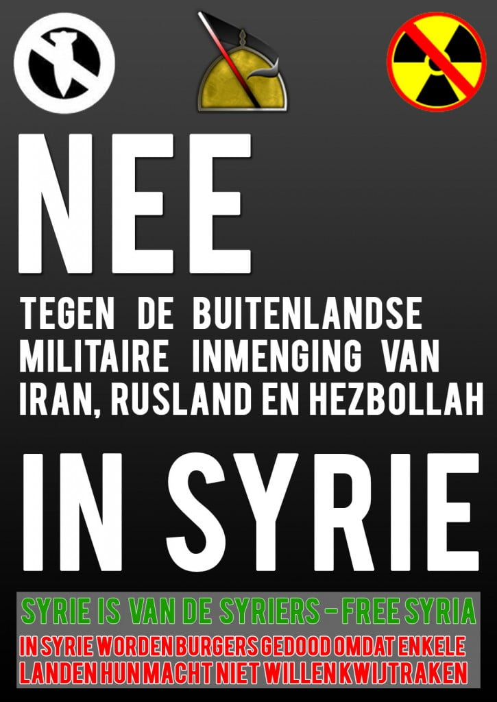 Nee tegen Iran in Syrie