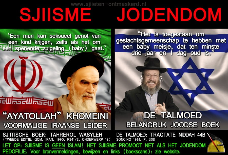 Jodendom talmoed en Khomeini pedofiel