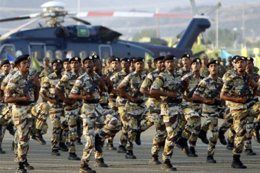 saudi-soldiers-in-drill-saudi-military